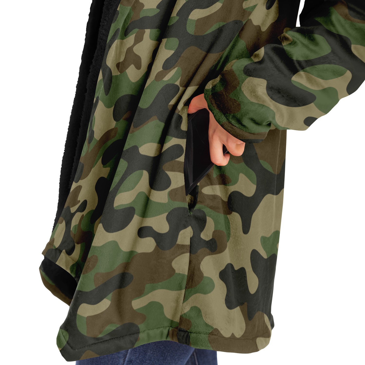 Camo Cloak | Military Brown Camouflage | Microfleece