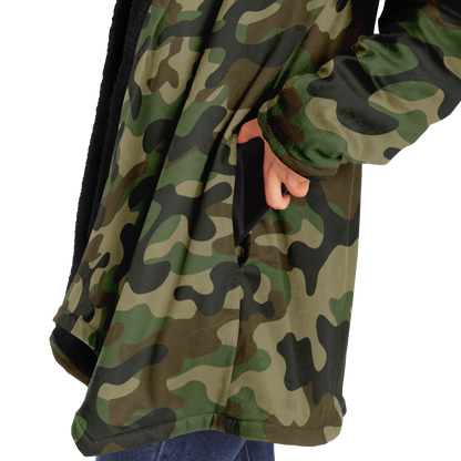 Camo Cloak | Military Brown Camouflage | Microfleece