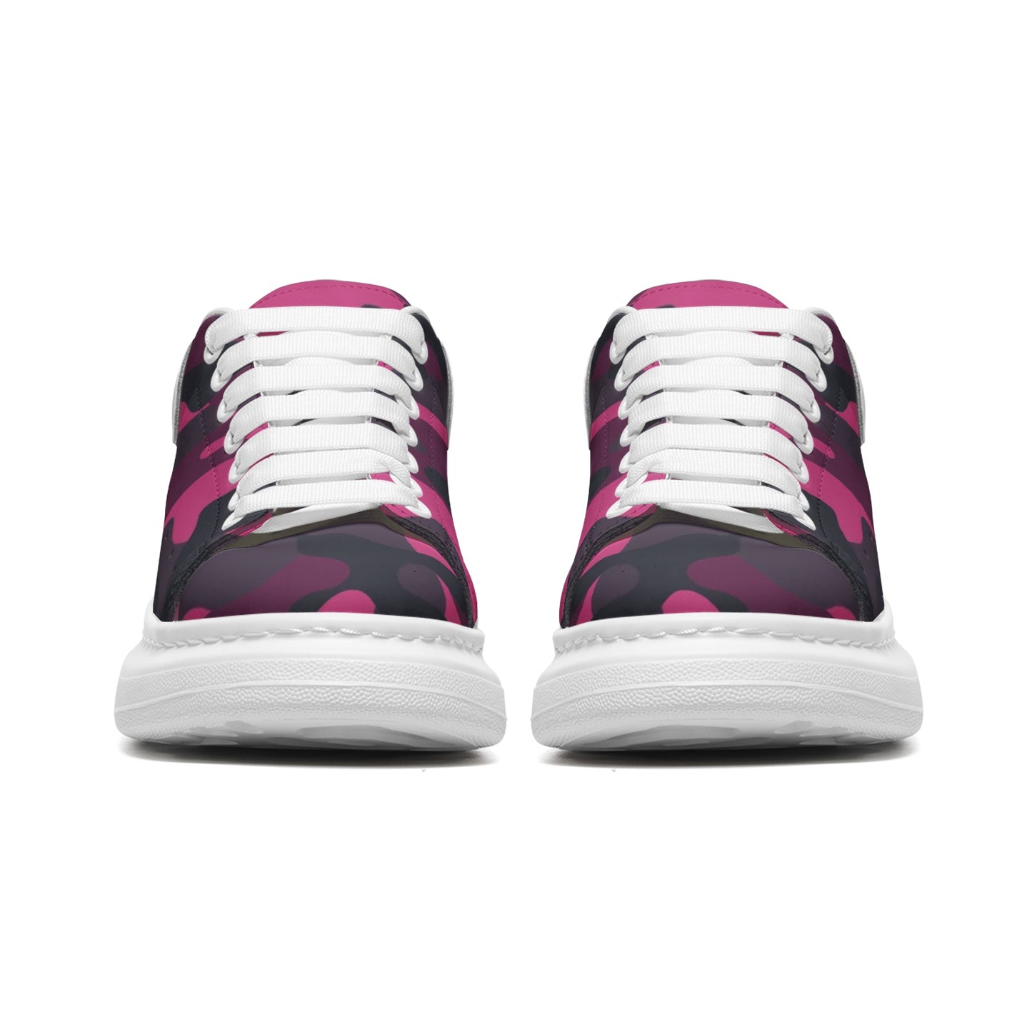 Oversized McQueen Sneakers | Pink, Onyx & Blue Camouflage