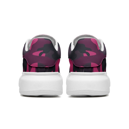 Oversized McQueen Sneakers | Pink, Onyx & Blue Camouflage