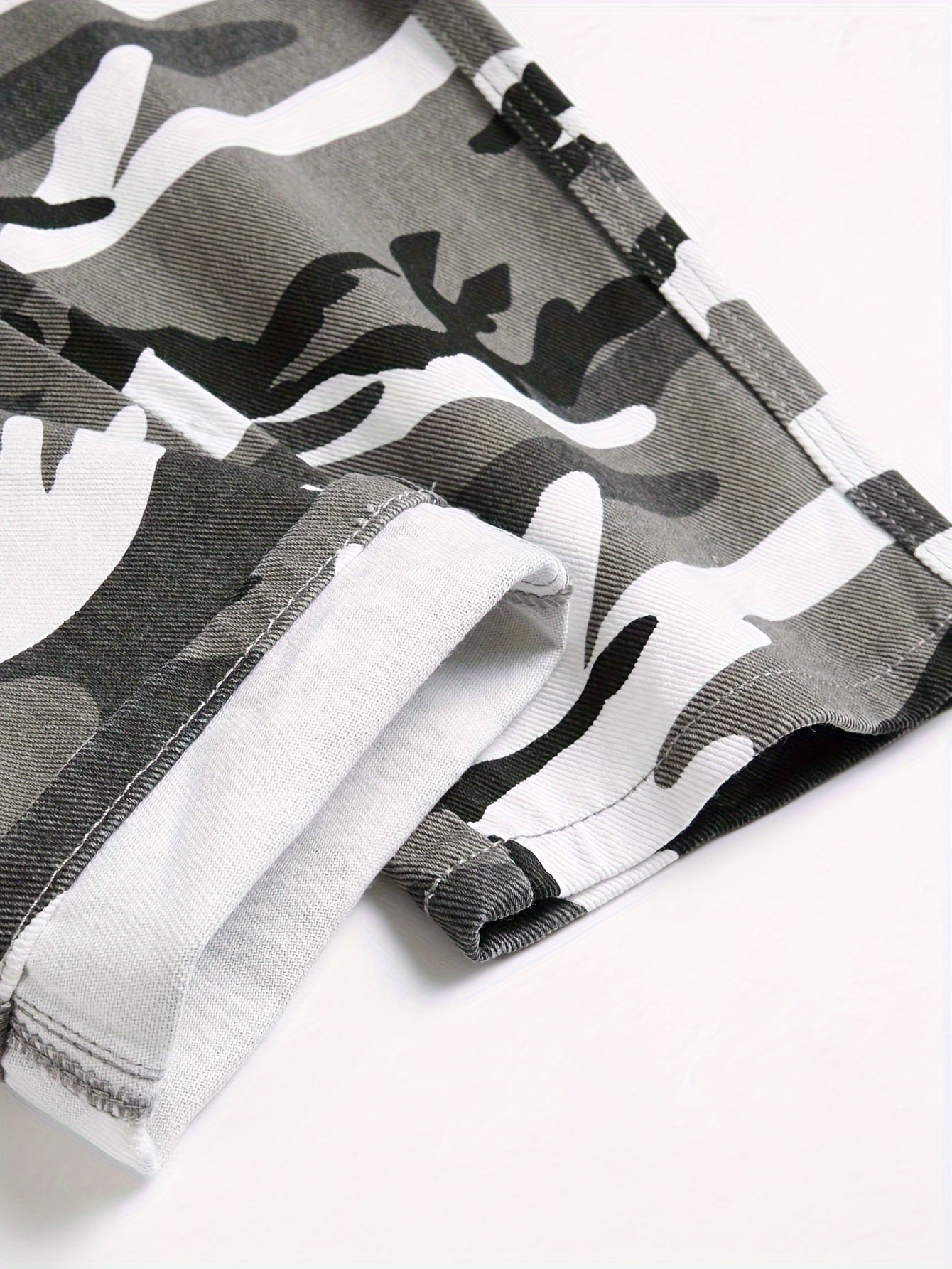 Men's Camouflage Denim Jeans | Non-Stretch Twill Weave