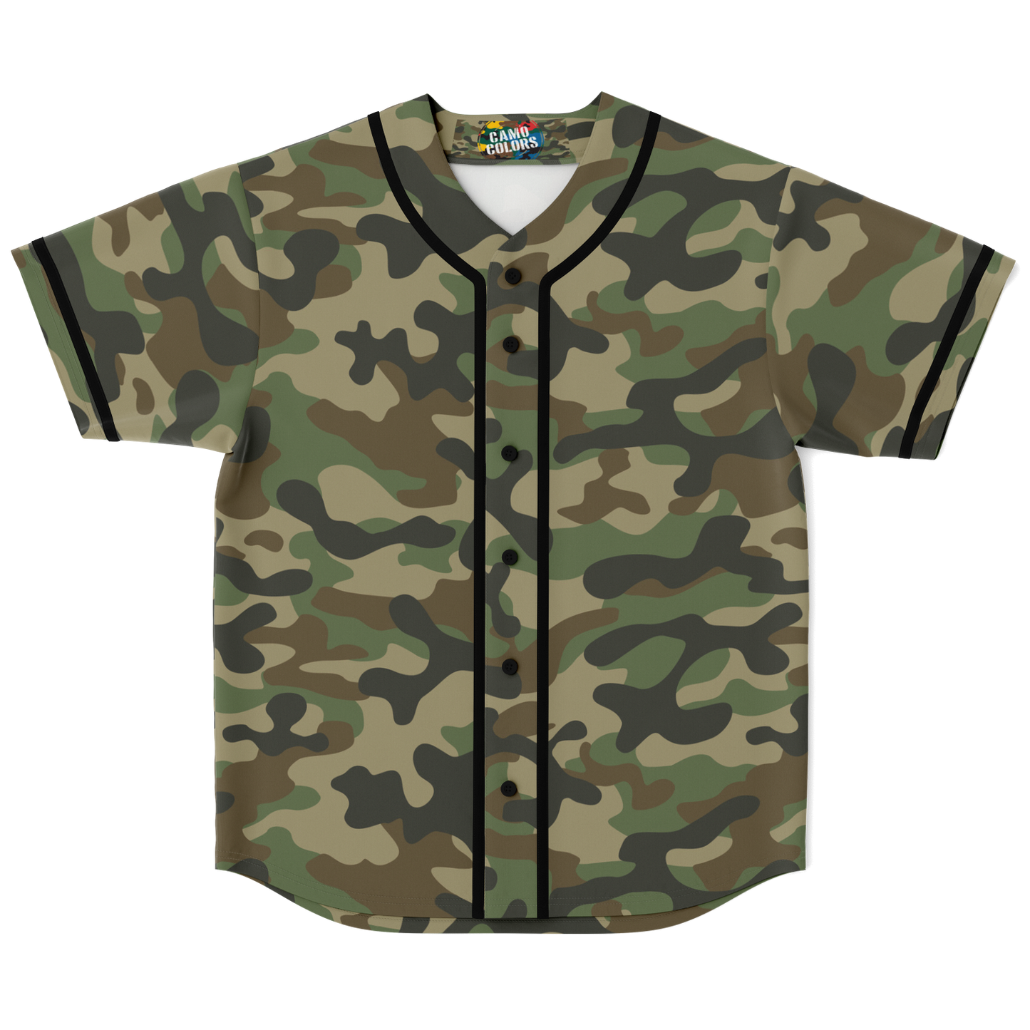 Camo Baseball Jersey | Military Brown Camouflage