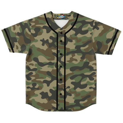 Camo Baseball Jersey | Military Brown Camouflage