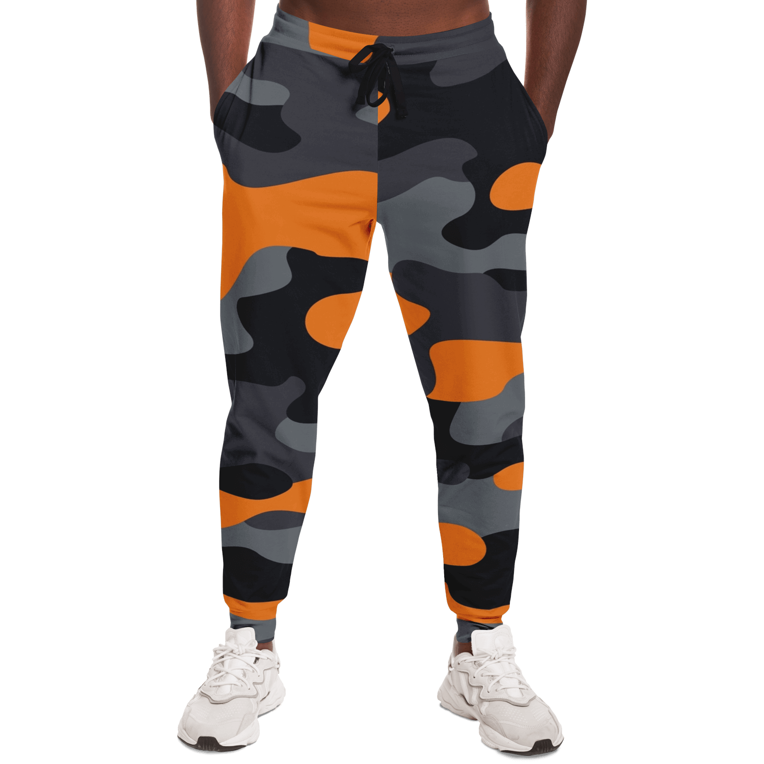 Camo Joggers | Unisex | Orange, Black & Gray