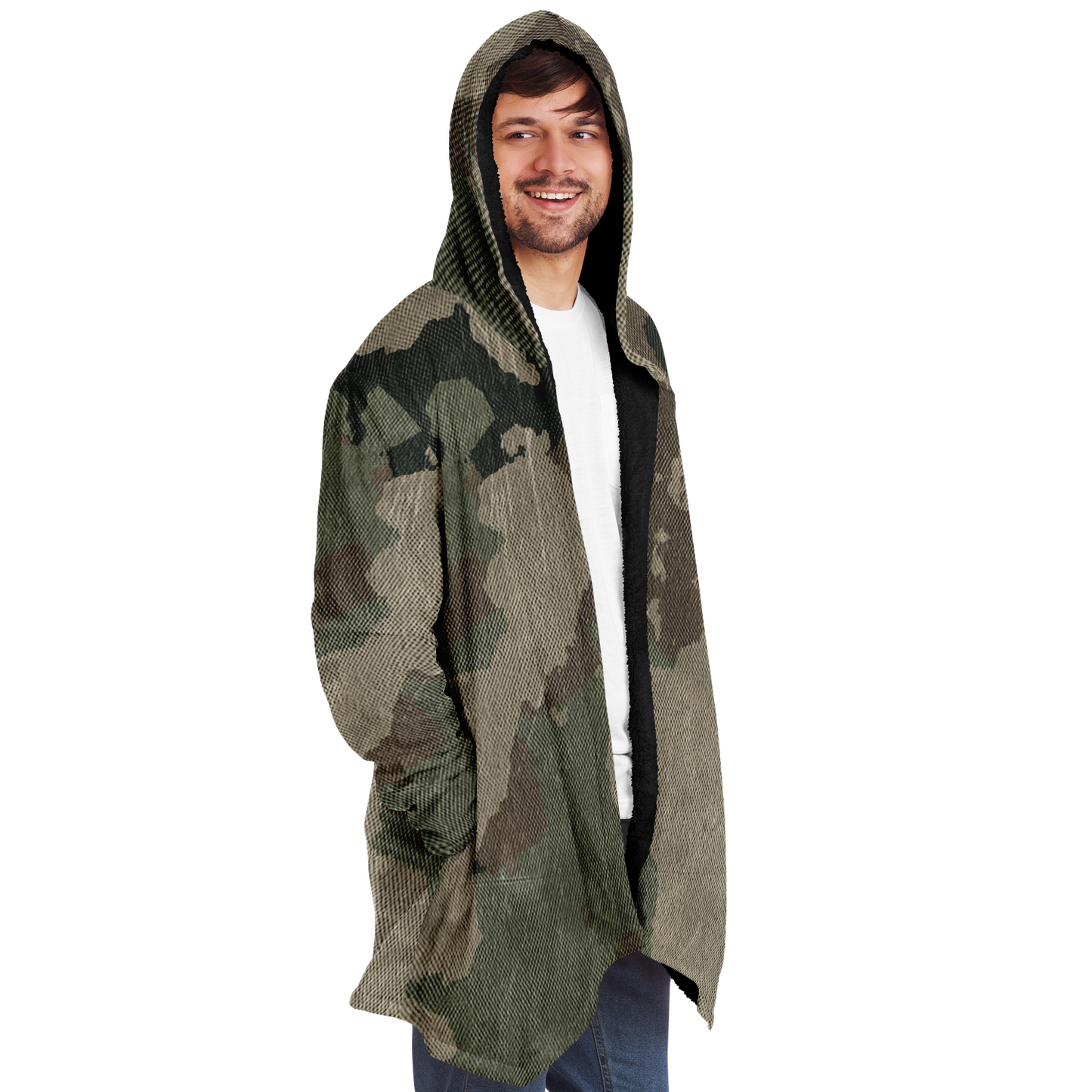 Camo Cloak | Dirty Brown Camouflage | Microfleece