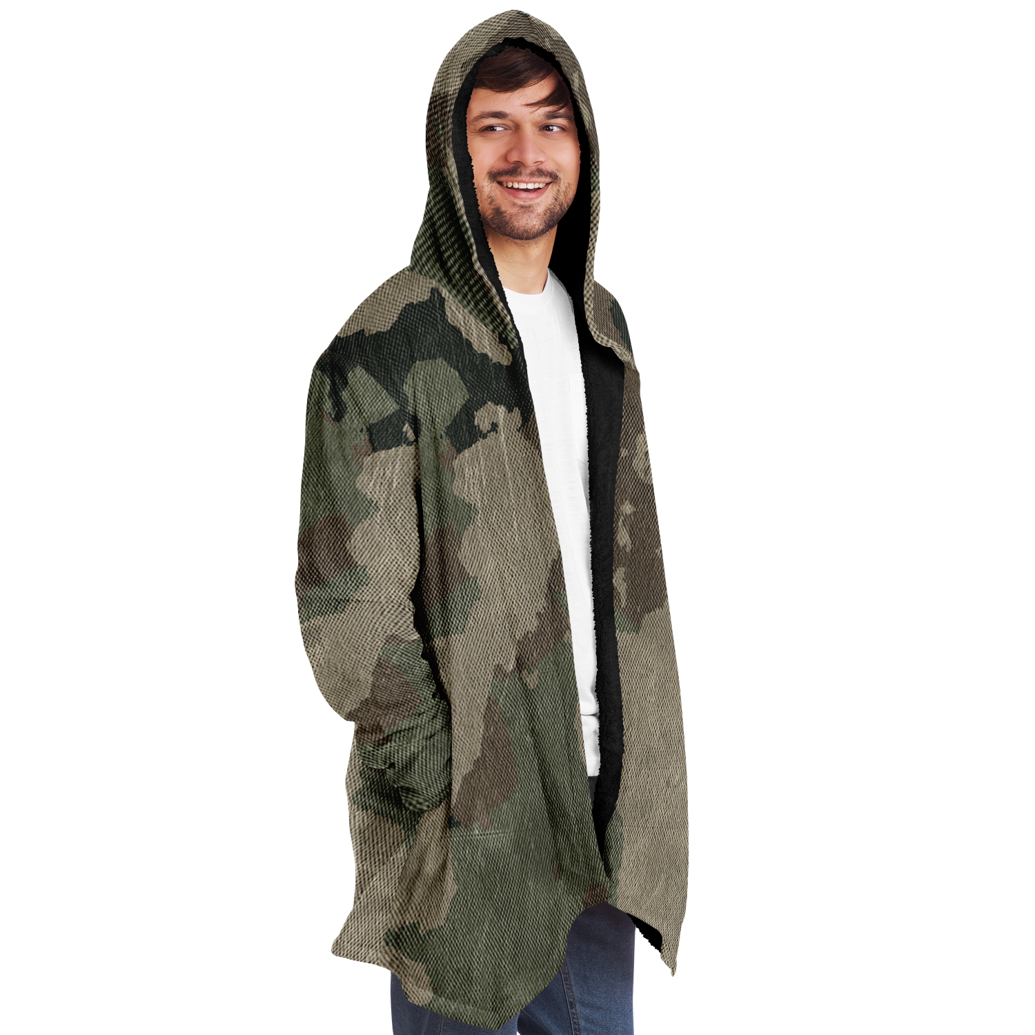 Camo Cloak | Dirty Brown Camouflage | Microfleece