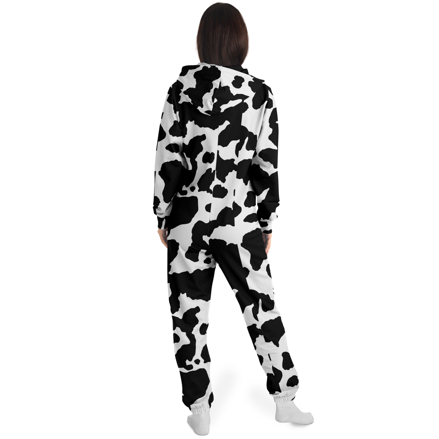 Camo Onesie | Black and White Camouflage Cow Print