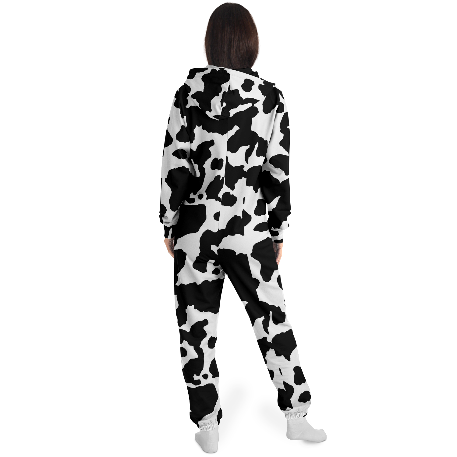 Camo Onesie | Black and White Camouflage Cow Print