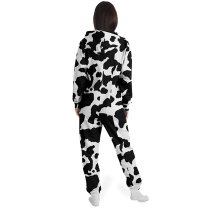 Camo Onesie | Black and White Camouflage Cow Print