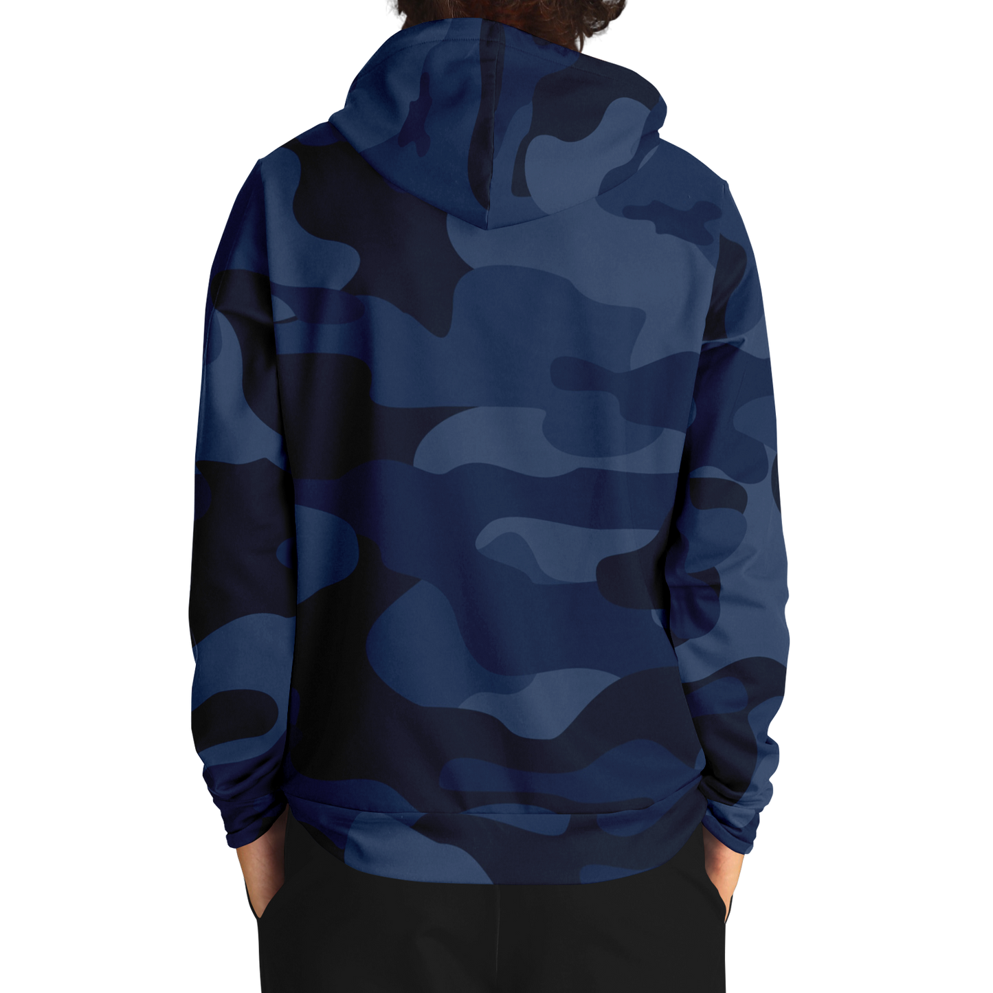 Camo Hoodie | Deep Blue Camouflage Pullover