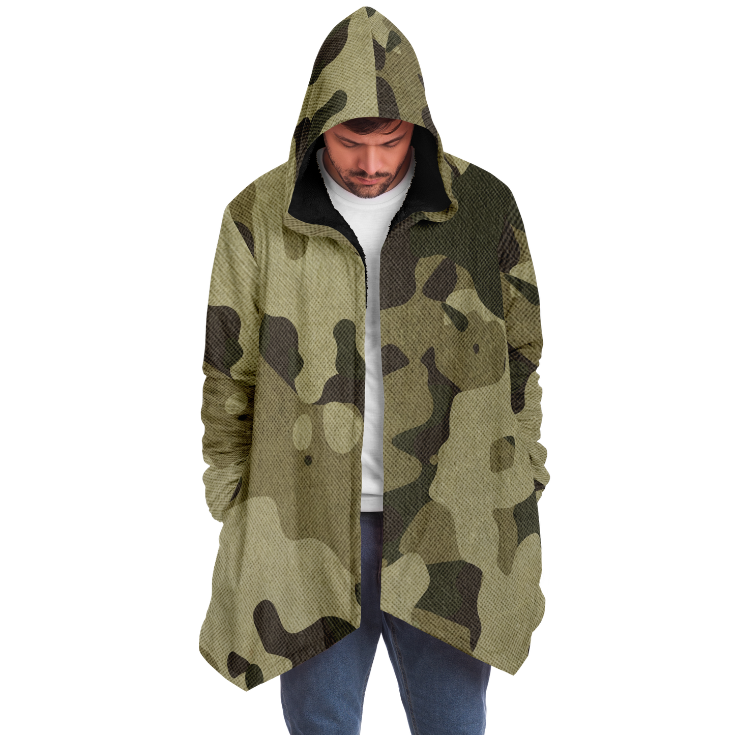 Camo Cloak | Green Fabric Camouflage | Microfleece