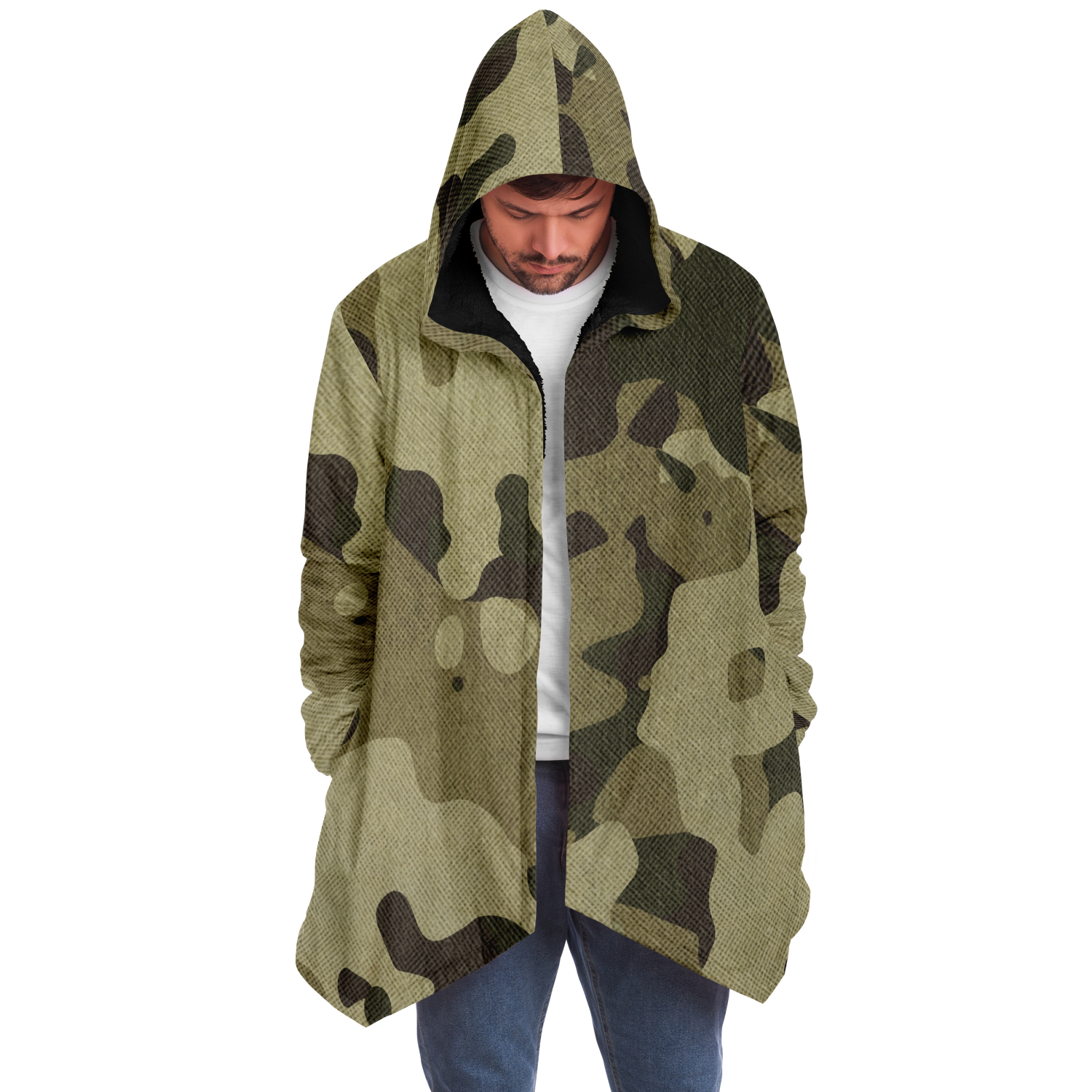 Camo Cloak | Green Fabric Camouflage | Microfleece