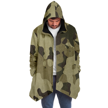 Camo Cloak | Green Fabric Camouflage | Microfleece