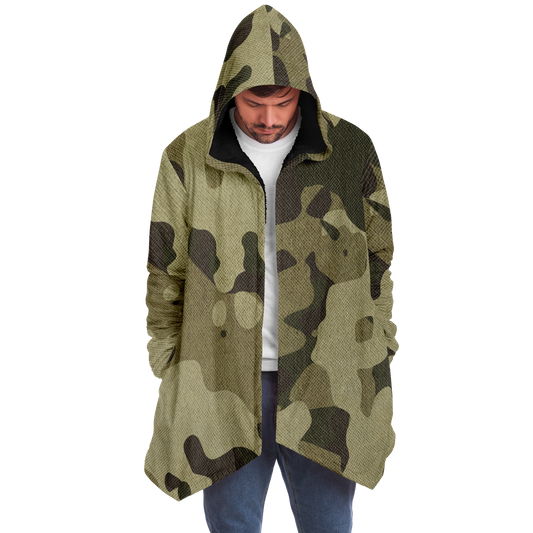 Camo Cloak | Green Fabric Camouflage | Microfleece