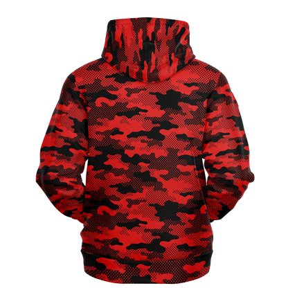 Red Camo Hoodie | Pixel Camouflage