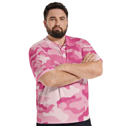 Camo Golf Shirt | Lavender Pink Camouflage