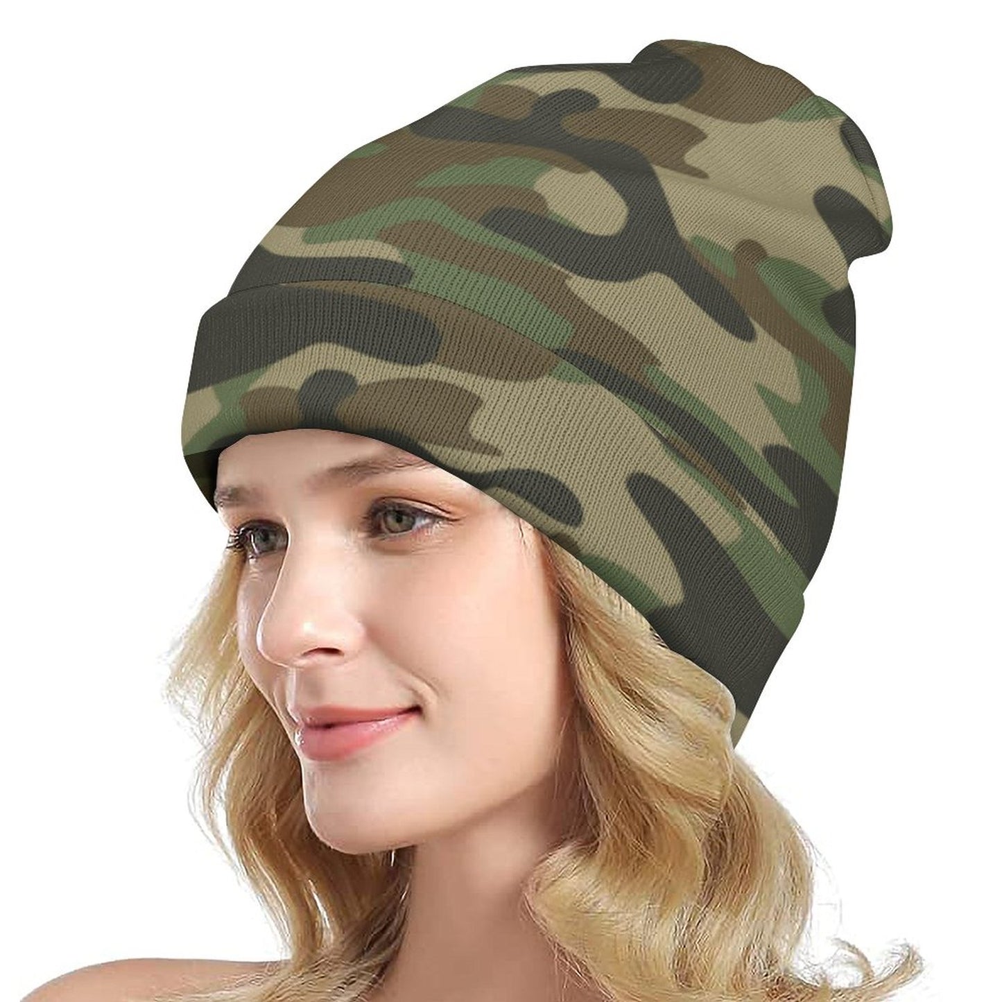 Camo Beanie | Military Brown Camouflage