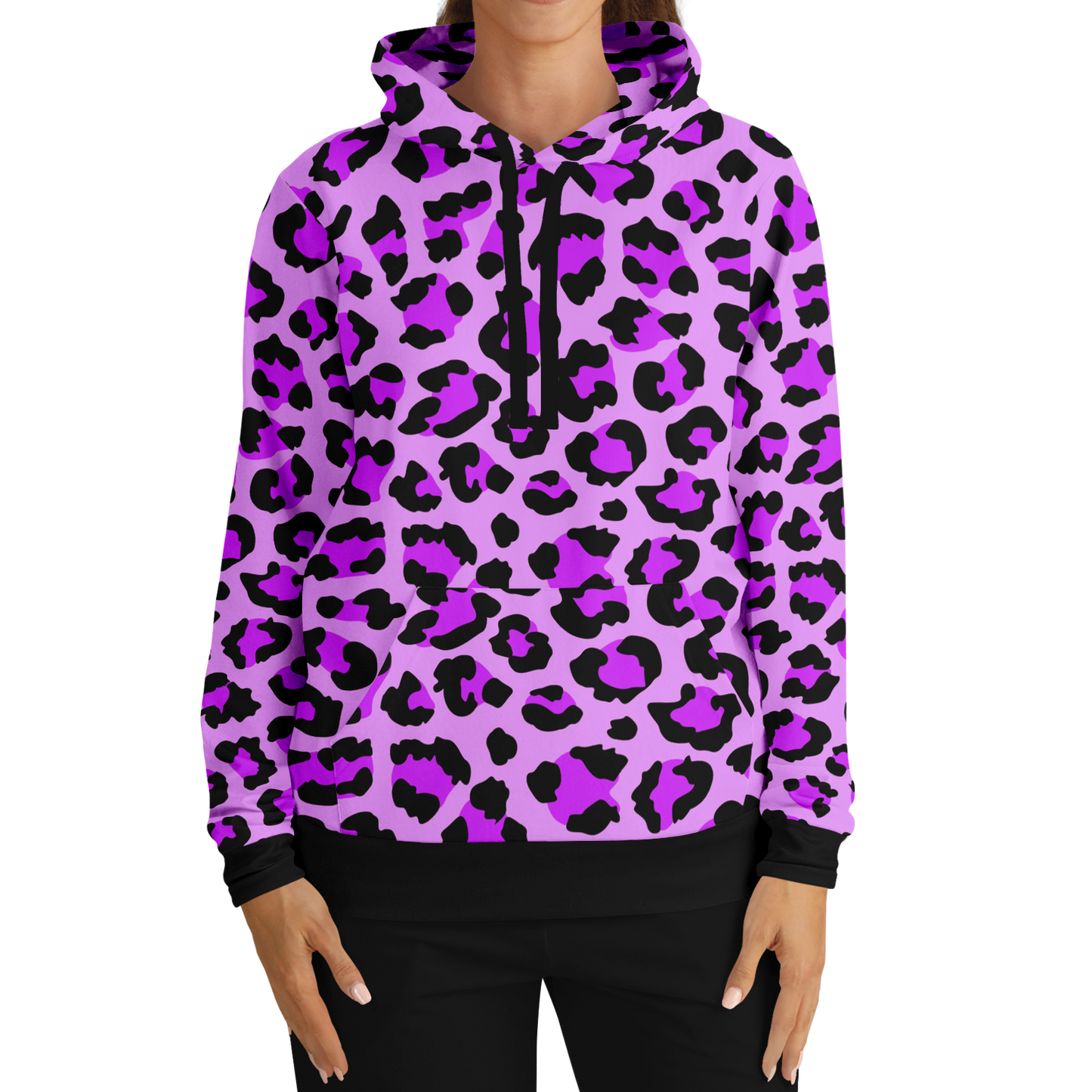 Leopard Hoodie | Purple, Blue and Black