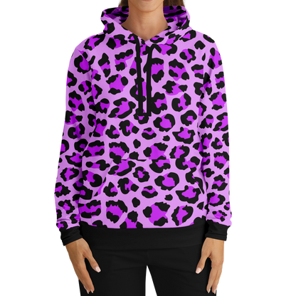 Leopard Hoodie | Purple, Blue and Black