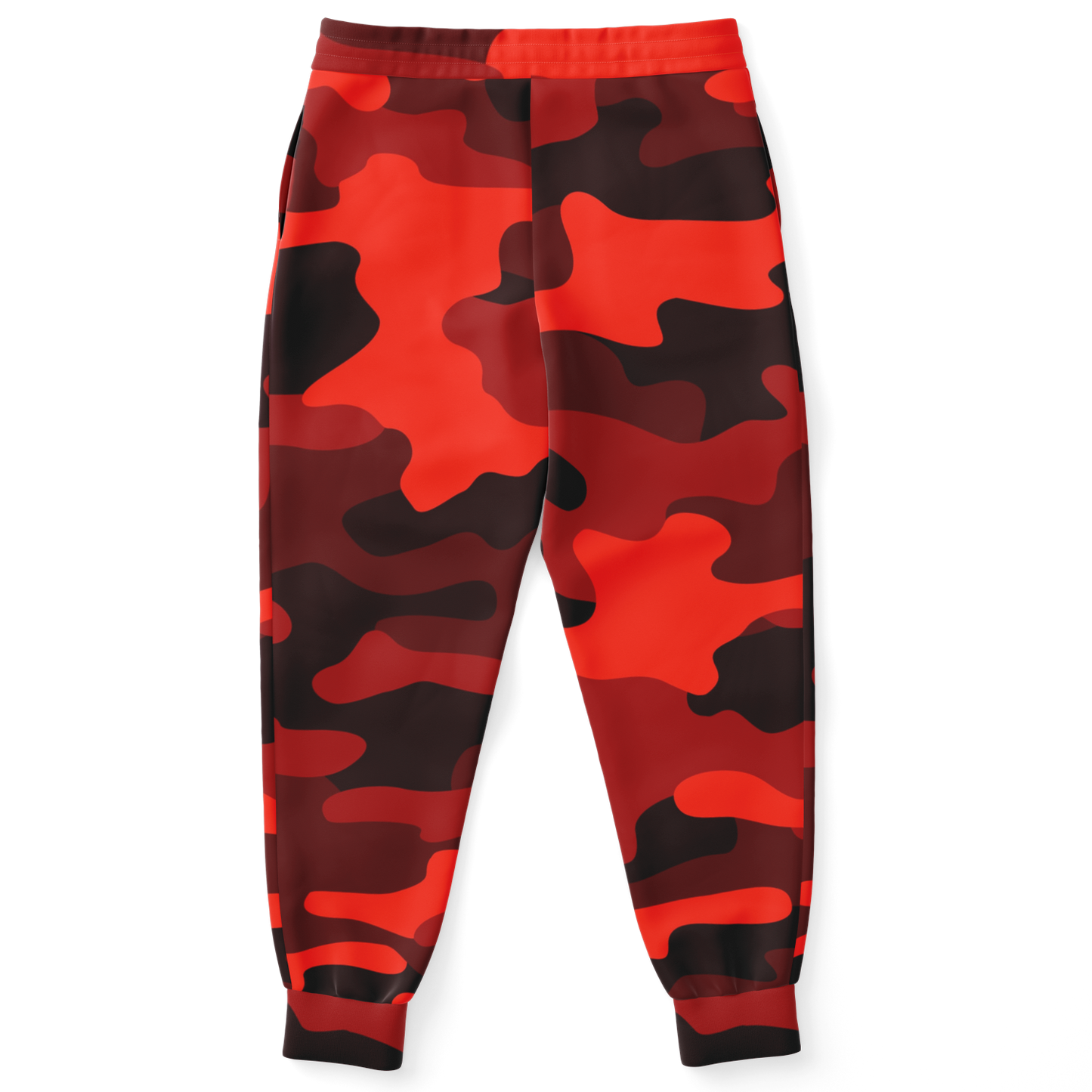 Camo Joggers | Unisex | Scarlet Red & Black