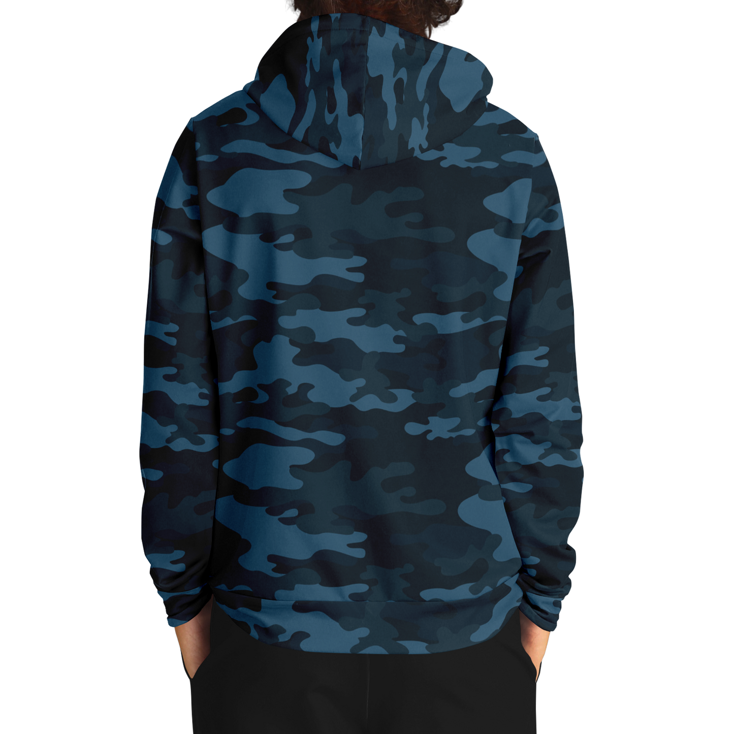 Blue Camo Hoodie | Classic Military Design