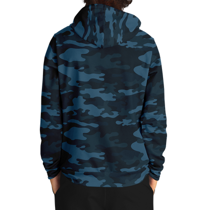 Blue Camo Hoodie | Classic Military Design