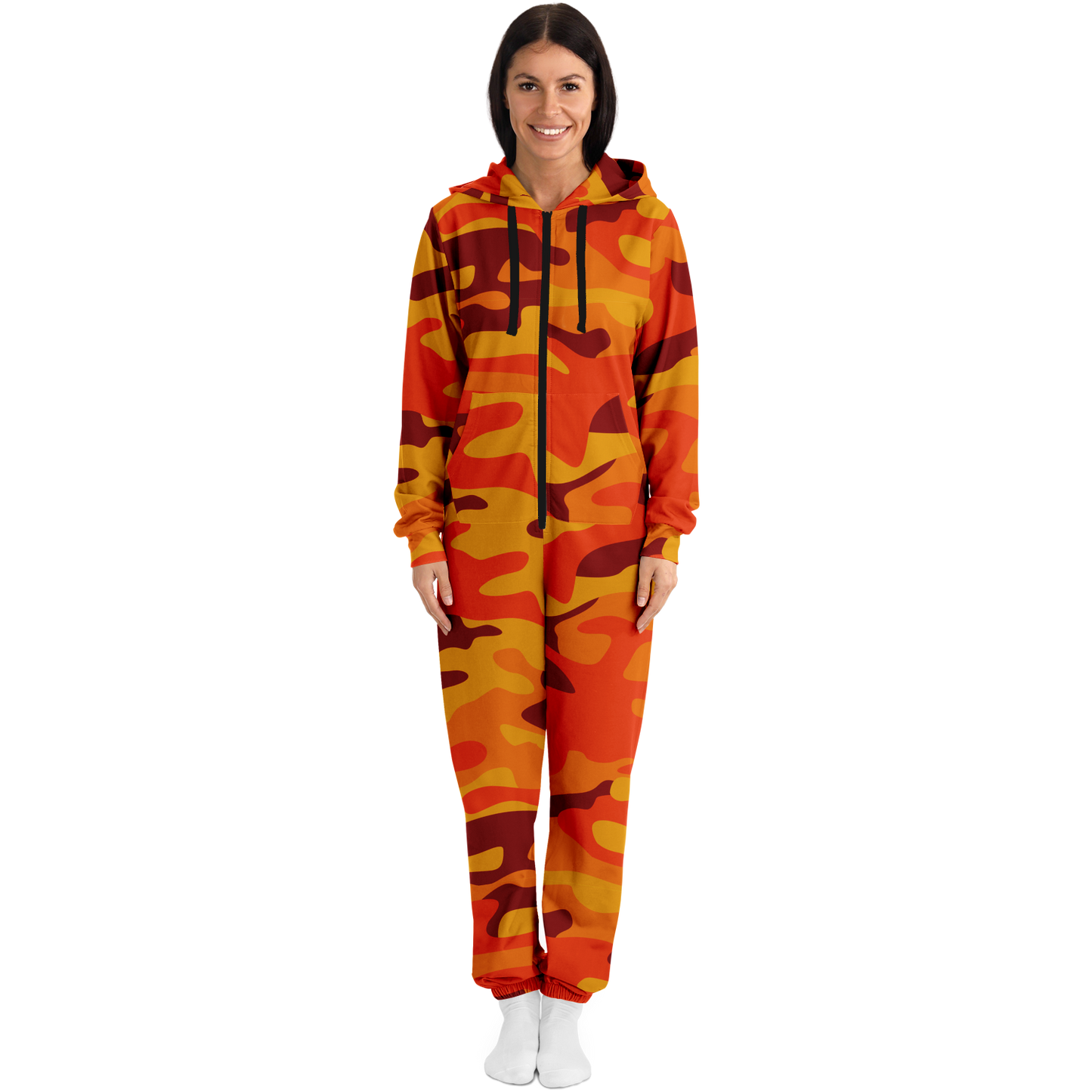 Camo Onesie | Orange and Red Camouflage