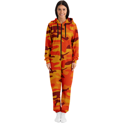 Camo Onesie | Orange and Red Camouflage