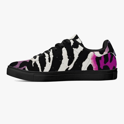 Leopard Sneakers | Classic Low-Top | Bauhaus Magenta & White