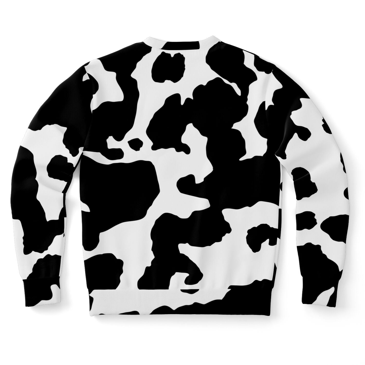 Camo Sweatshirt | Black & White Cow Skin