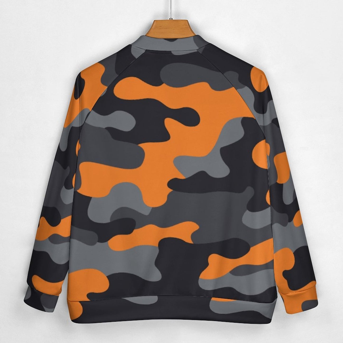 Men's Camo Jacket | Orange, Gray & Black Camouflage