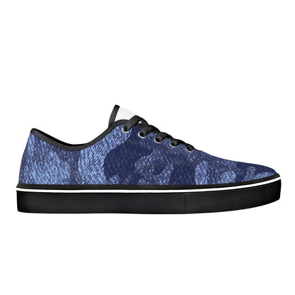 Camo Skate Shoes | Denim Blue Camouflage