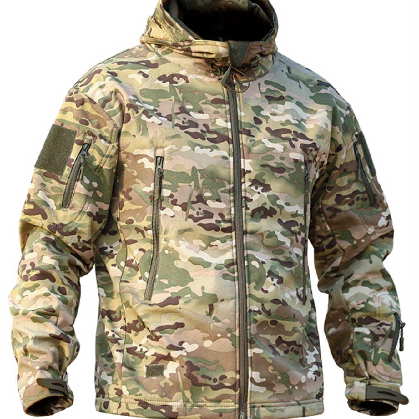 Camouflage Jacket for Men, Outdoor Coat for Hiking & Training