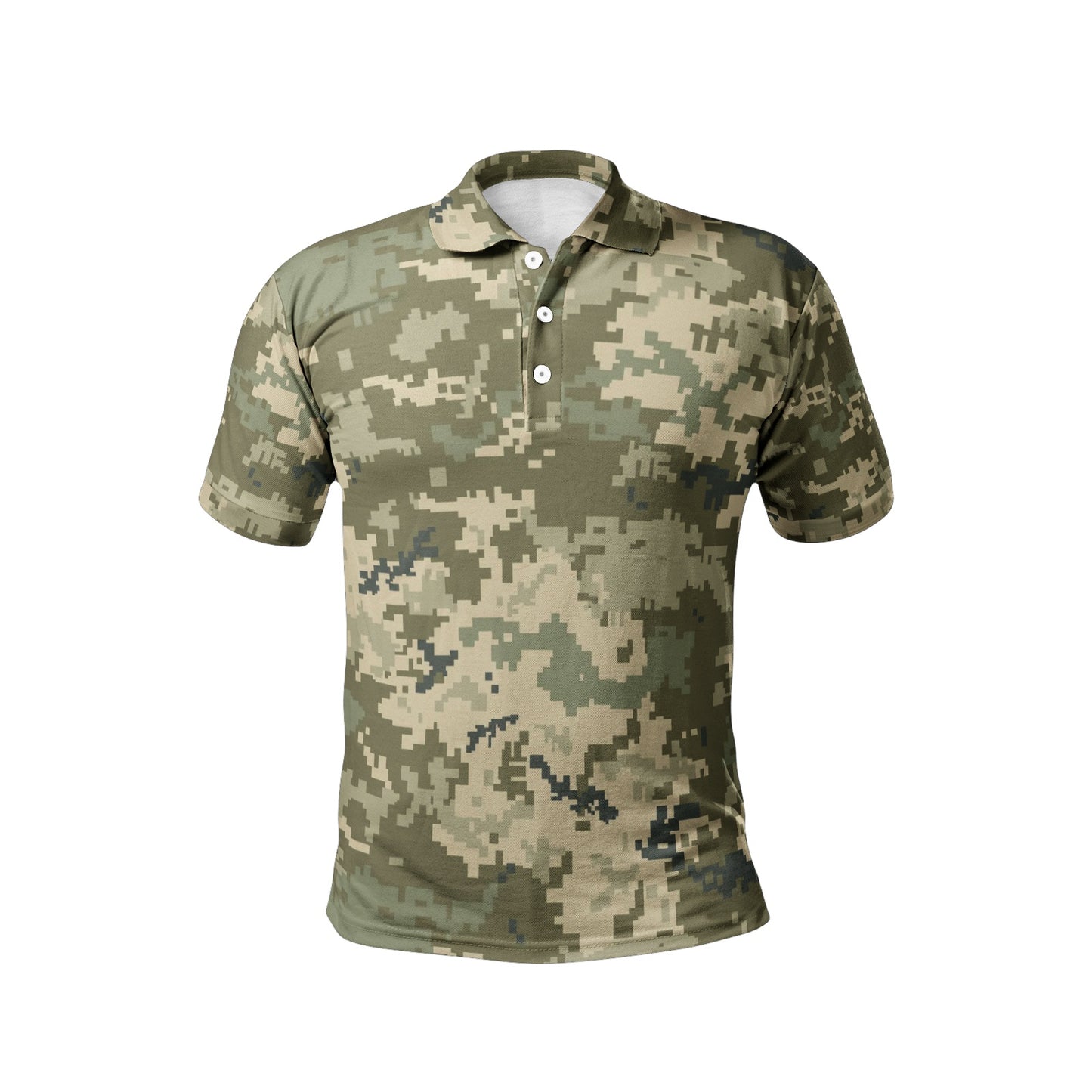 Green Camo Golf Shirt | Ukraine Camouflage