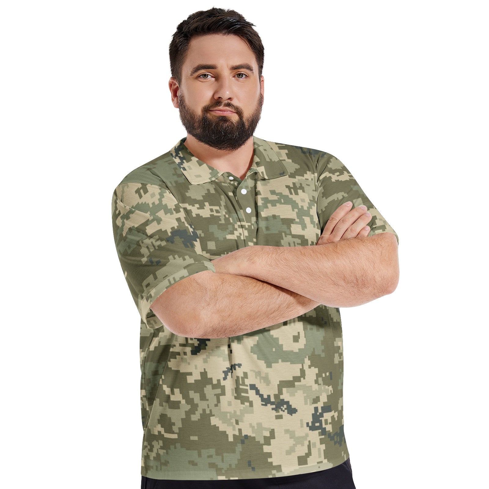 Green Camo Golf Shirt | Ukraine Camouflage