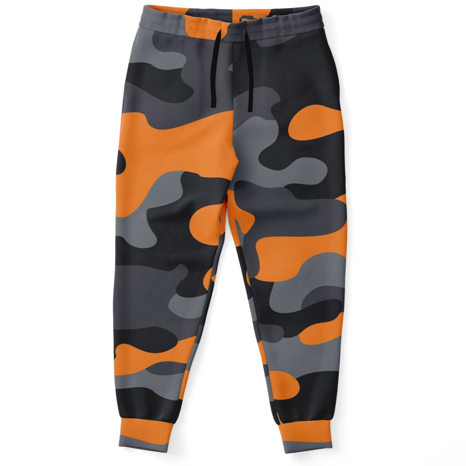 Camo Sweatpants | Unisex | Orange, Gray & Black Camouflage