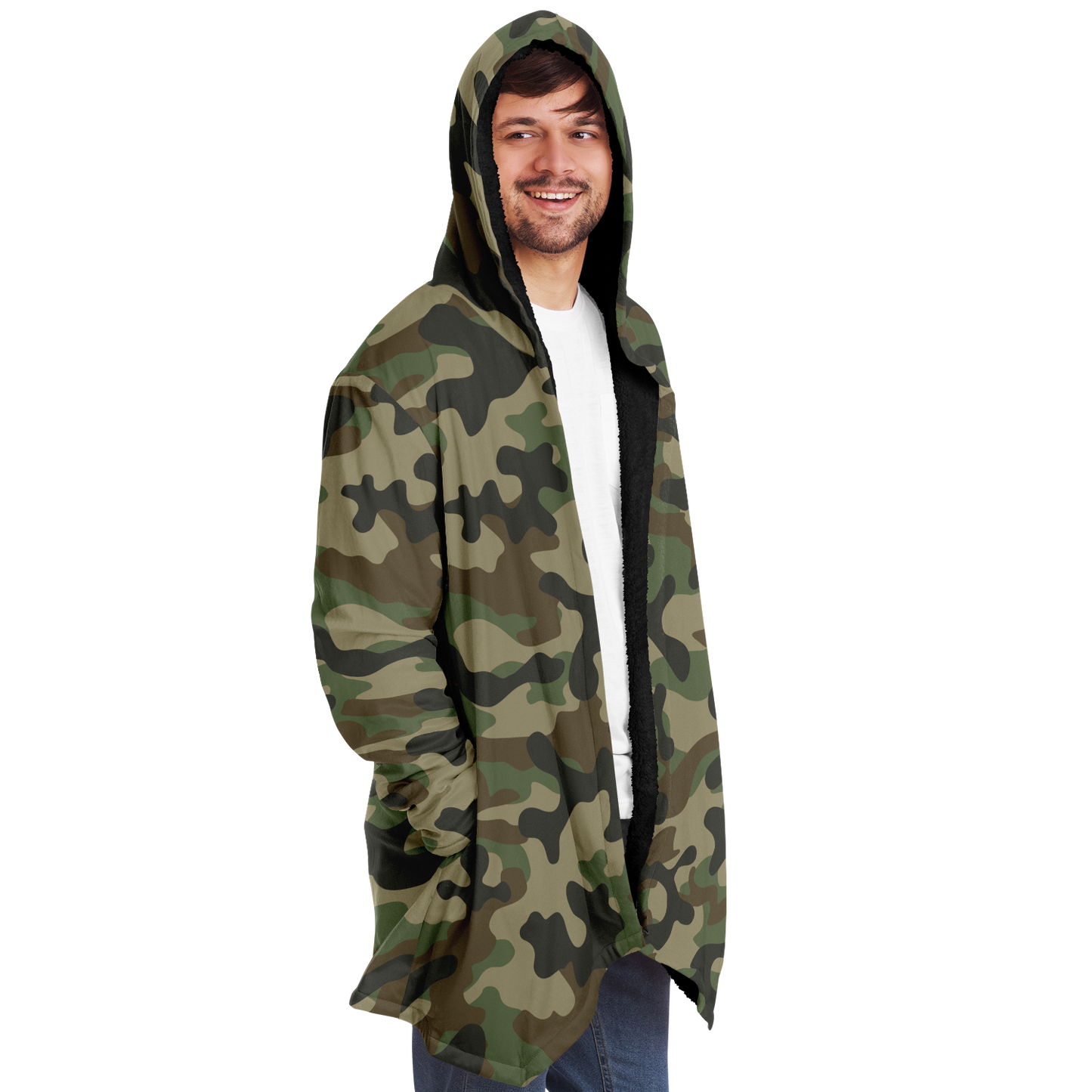 Camo Cloak | Military Brown Camouflage | Microfleece