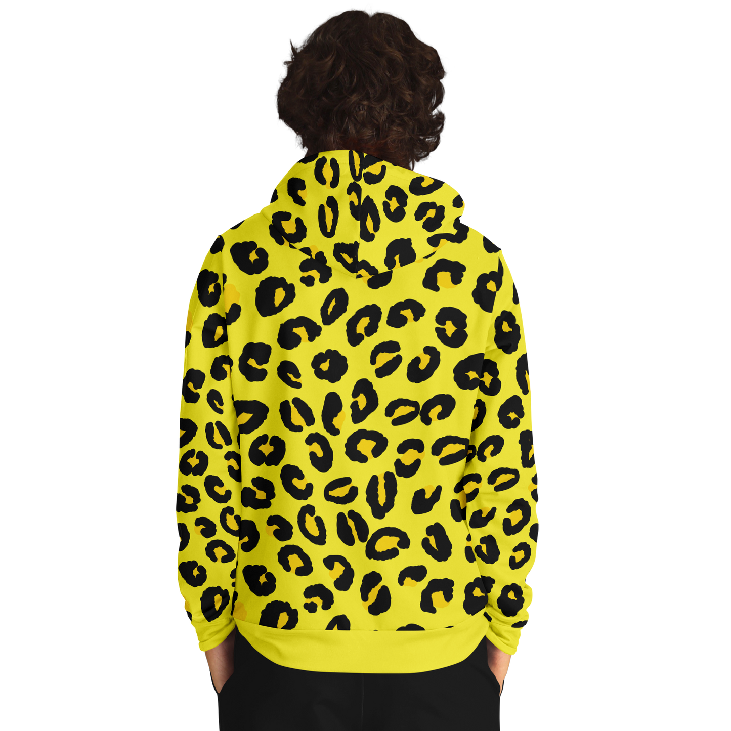 Leopard Hoodie | Black and Yellow Pattern | Unisex