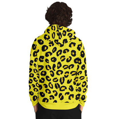 Leopard Hoodie | Black and Yellow Pattern | Unisex