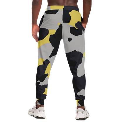 Camo Sweatpants | Unisex | Yellow, Black & Silver Camouflage