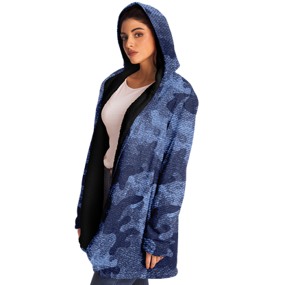 Camo Cloak | Denim Blue Camouflage | Microfleece