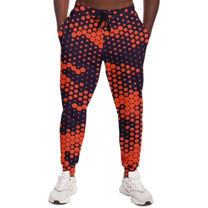 Camo Joggers | Unisex | Orange & Blue Digital