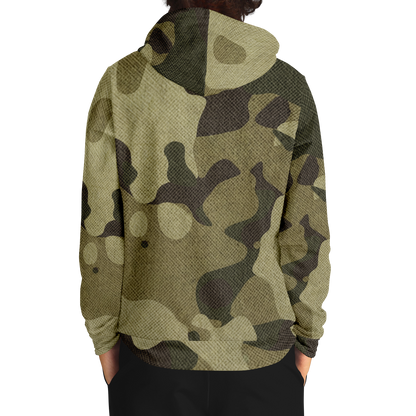 Camo Hoodie | Green Fabric Camouflage