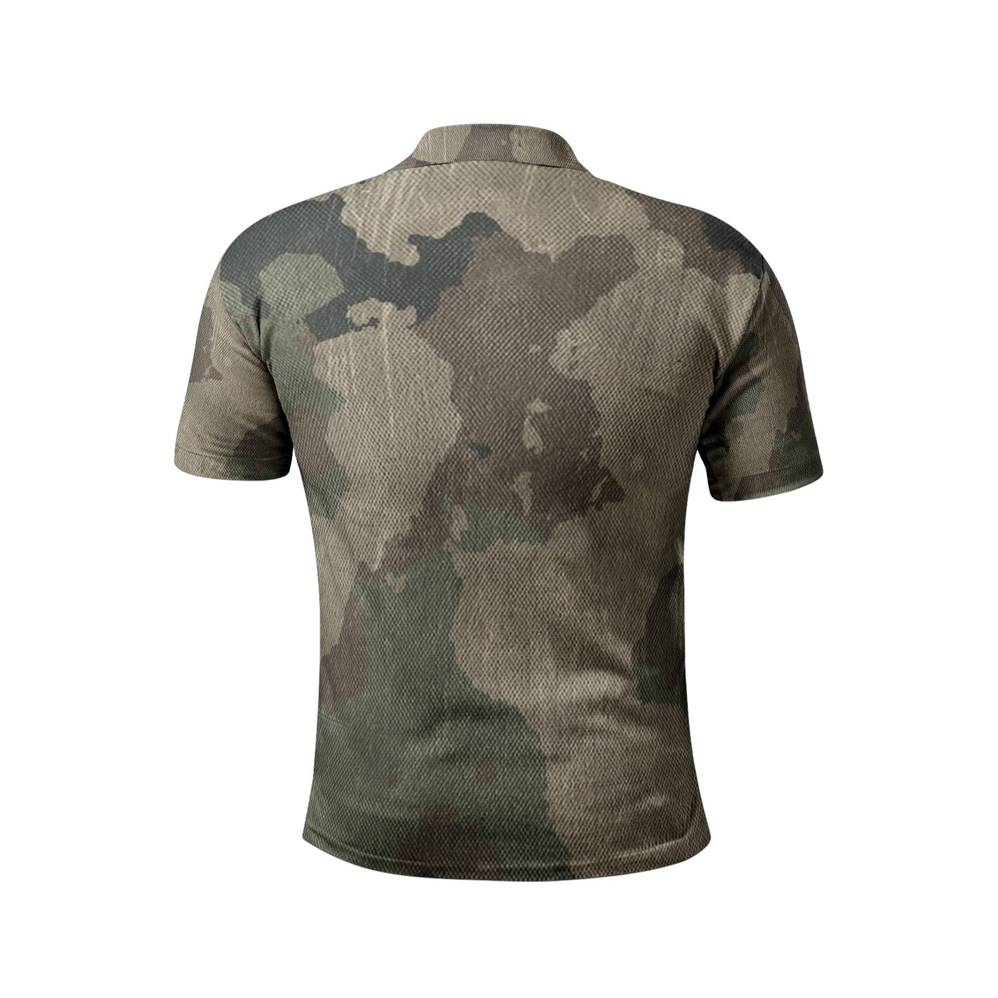 Camo Golf Shirt | Dirty Brown Camouflage