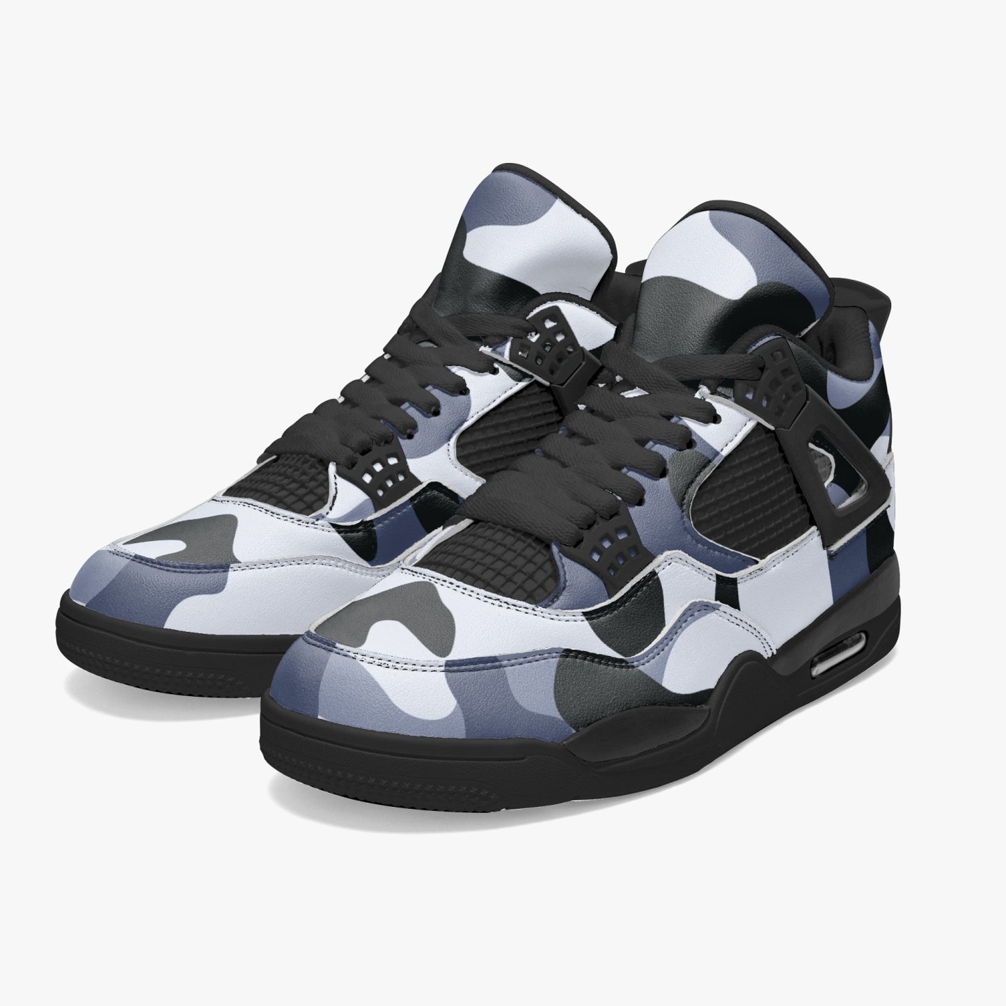 Camo Jordans AJ4 | Light Blue Camouflage