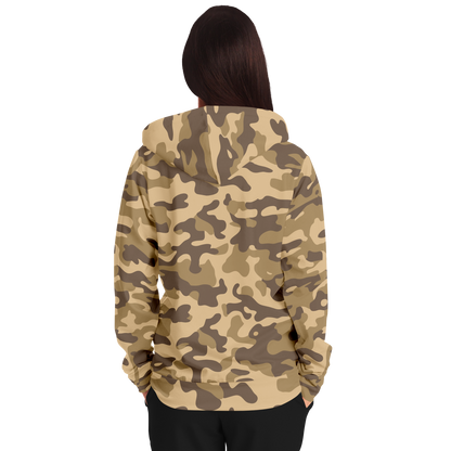 Zip-Up Hoodie | Khaki Camouflage