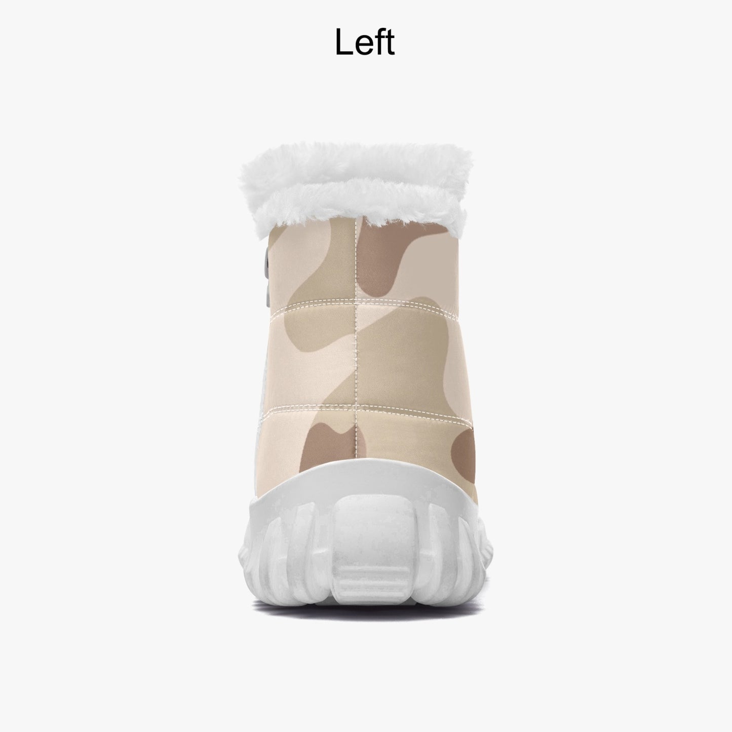 Camo Boots | Cotton-pad Fur Zipper Up | Desert Brown