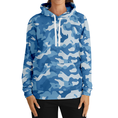 Military Blue Camo Hoodie | Modern Army-Inspired Pattern