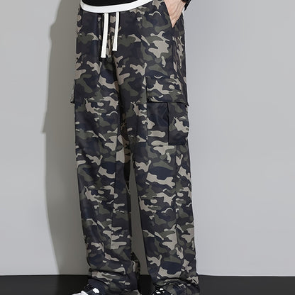 Camo Cargo Pants for Men | Available in Green or Grey