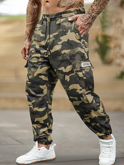 Men's Camo Cargo Pants With Side Pockets